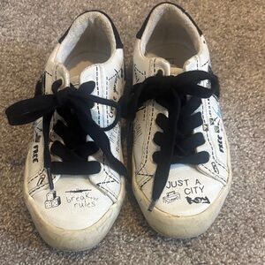 Zara White and Black Sneakers